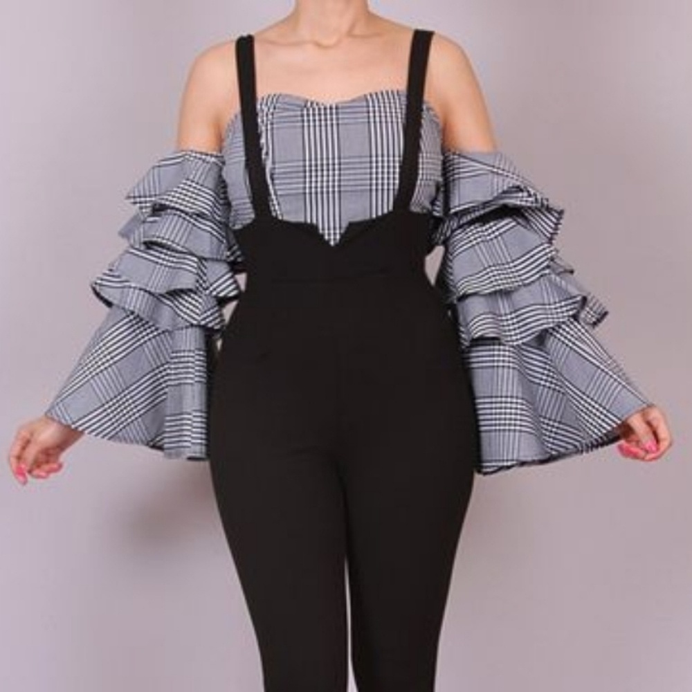 Black Jumpsuit "Sexy Overalls "